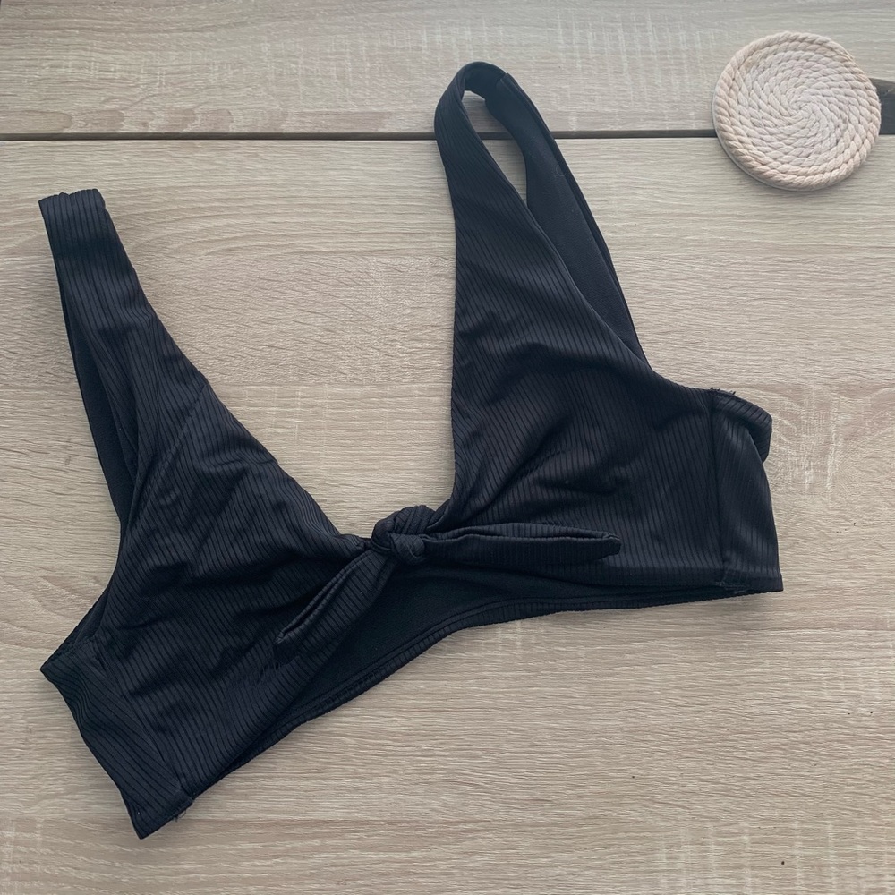 black tie bikini top